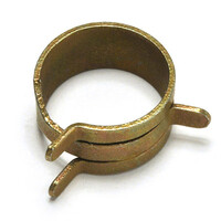 15/32 IN LIGHT DUTY BAND CLAMP, CARBON SPRING STEEL, ZINC DICHROMATE YELLOW